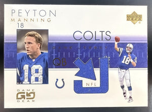 2001 Upper Deck Game Gear Peyton Manning #PM-J Jerseys MEM Colts