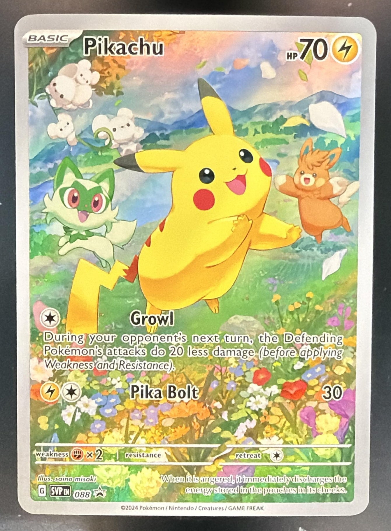 Pokemon SV Black Star Promos Pikachu #088 2023 — front