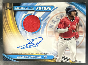 2024 Topps Pro Debut Jackson Chourio Fabrics of the Future Auto Relics /400 RC