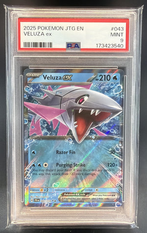 2025 Pokemon Journey Together Veluza ex #043/159 PSA 9