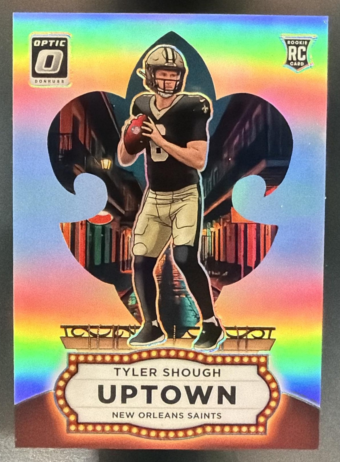 2025 Panini Donruss Optic Tyler Shough #24 Uptown RC SSP Saints — front