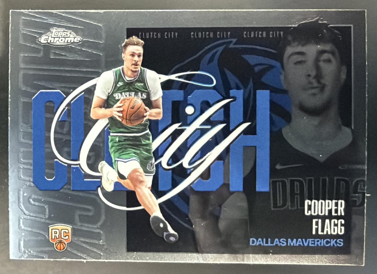 2025-26 Topps Chrome Update Cooper Flagg #YQ-1 Clutch City RC Mavericks — front
