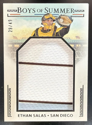 2024 Panini Boys of Summer Ethan Salas #JPM-ES Jumbo Prospect Materials /49 MEM