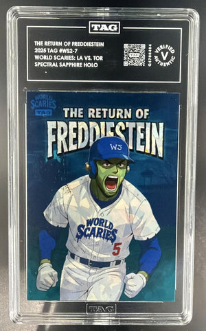 2025 TAG World Scaries Freddistein Freddy Freeman Sapphire /121