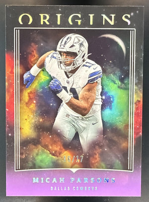 2023 Panini Origins Micah Parsons #27 Purple 16/17 Cowboys