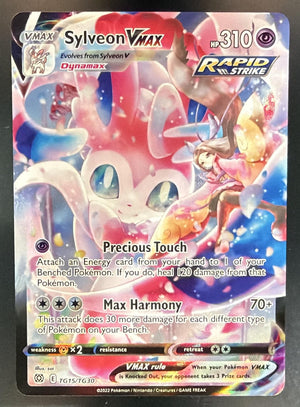 2022 Pokemon Sword & Shield Brilliant Stars Sylveon VMAX #TG15/TG30 Trainer