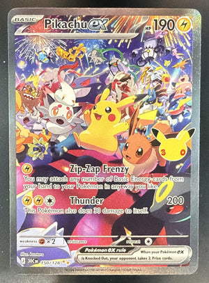 2026 Pokemon 30th Celebration Pikachu ex #150/128 Special Illustration Rare