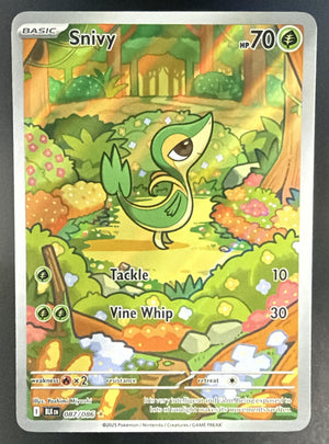 2025 Pokemon Black Bolt Snivy #087/086 Illustration Rare