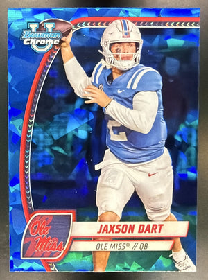 2024 Bowman Chrome University Sapphire Jaxson Dart #6 Rebels