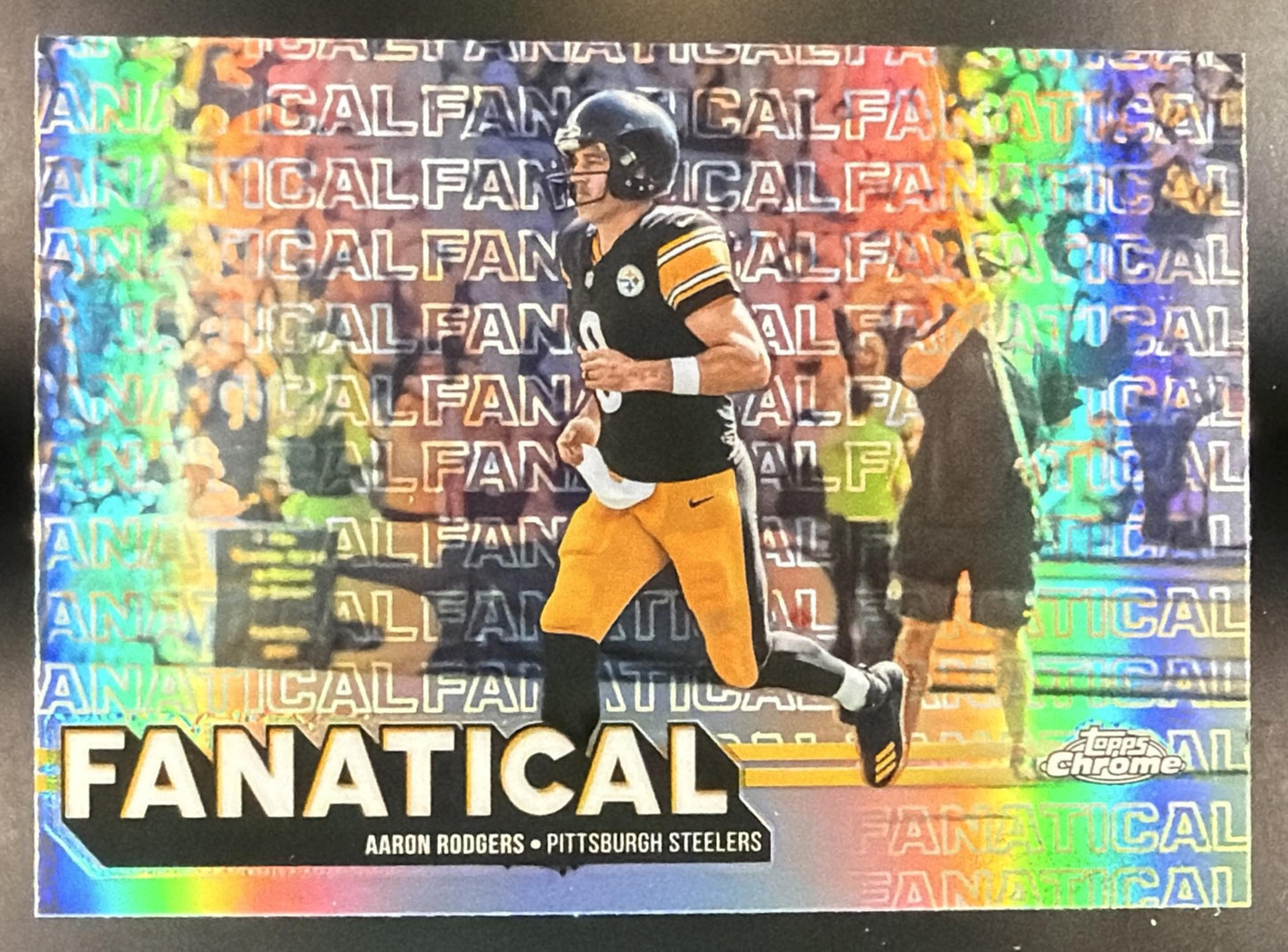 2025 Topps Chrome Aaron Rodgers #FF-26 Fanatical Steelers — front