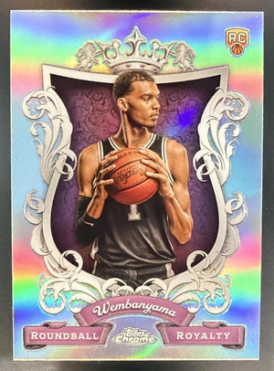 2023-24 Topps Chrome Victor Wembanyama #RR-26 Roundball Royalty RC Spurs