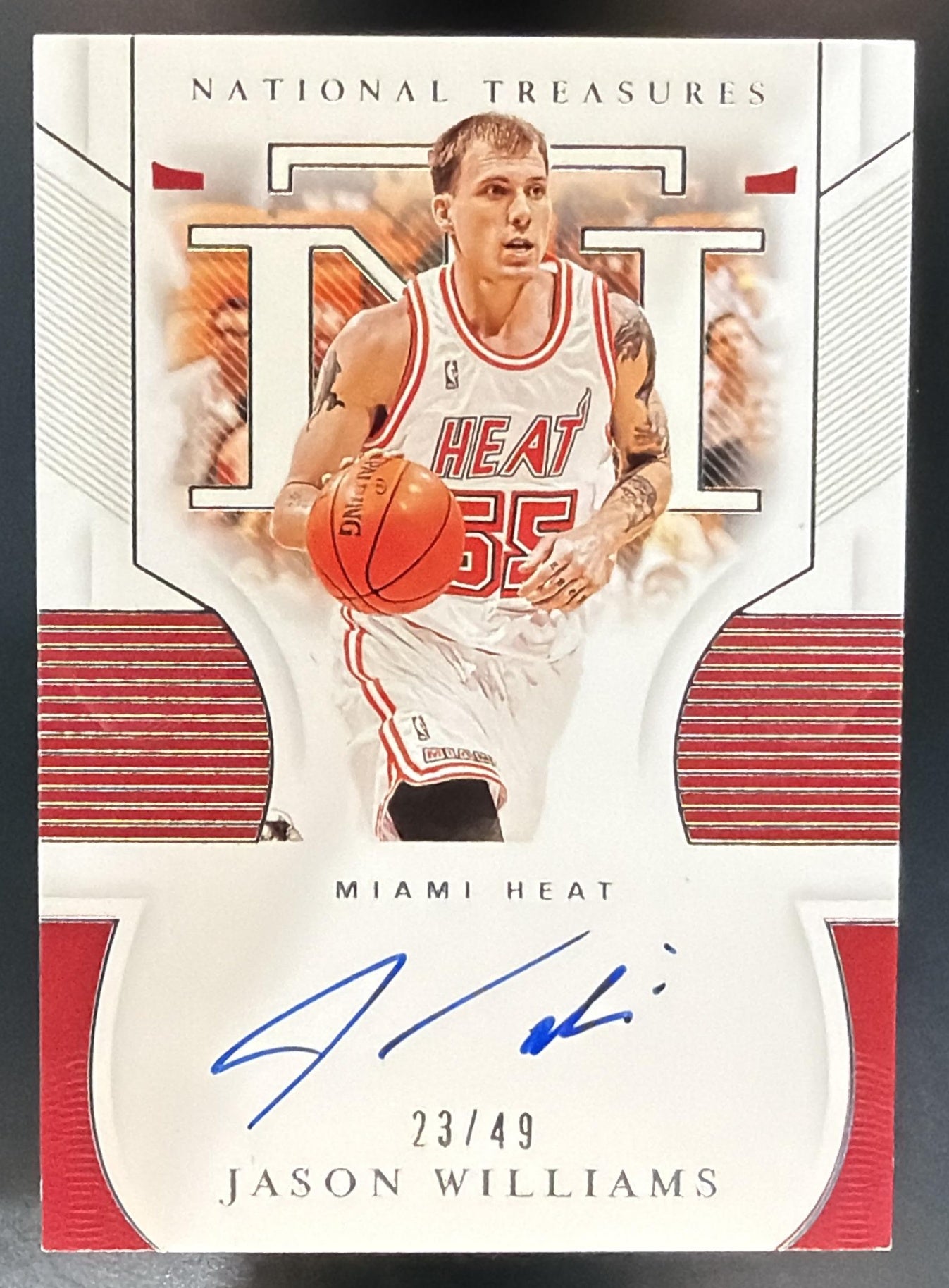 2020 Panini National Treasures Jason Williams #S-JSW Signatures /49 Auto — front