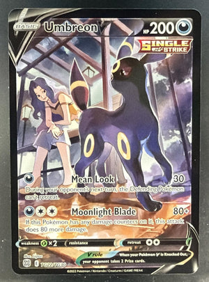 2022 Pokemon Sword & Shield Brilliant Stars Umbreon V #TG22/TG30 Trainer Gallery