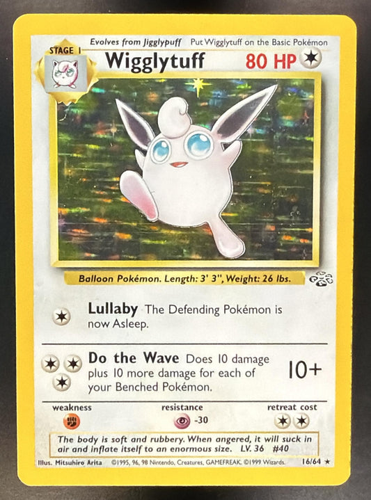 1999 Pokemon Jungle Wigglytuff #16/64 Holo — front