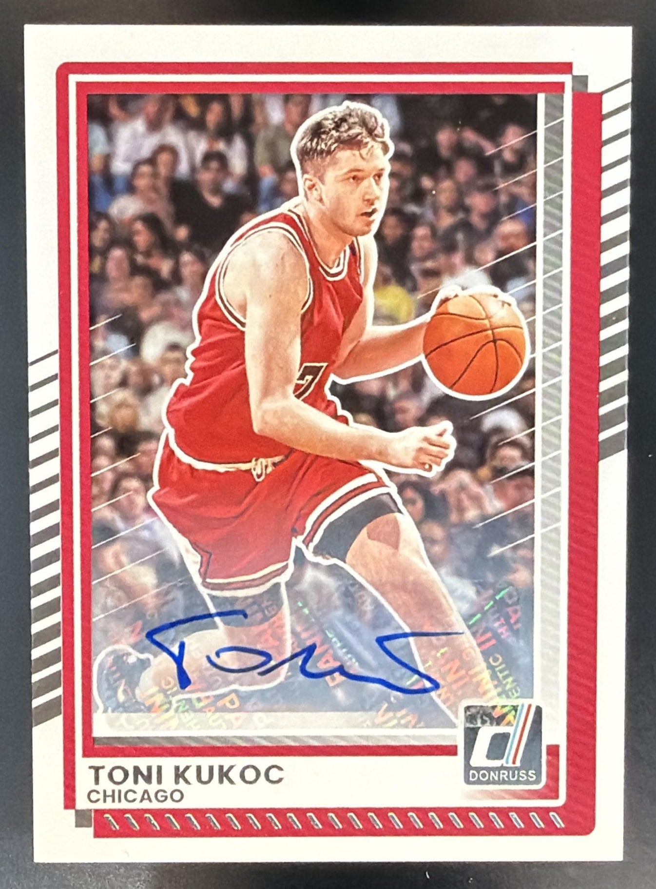 2025-26 Panini Donruss Toni Kukoc #167 Auto Silver Bulls — front