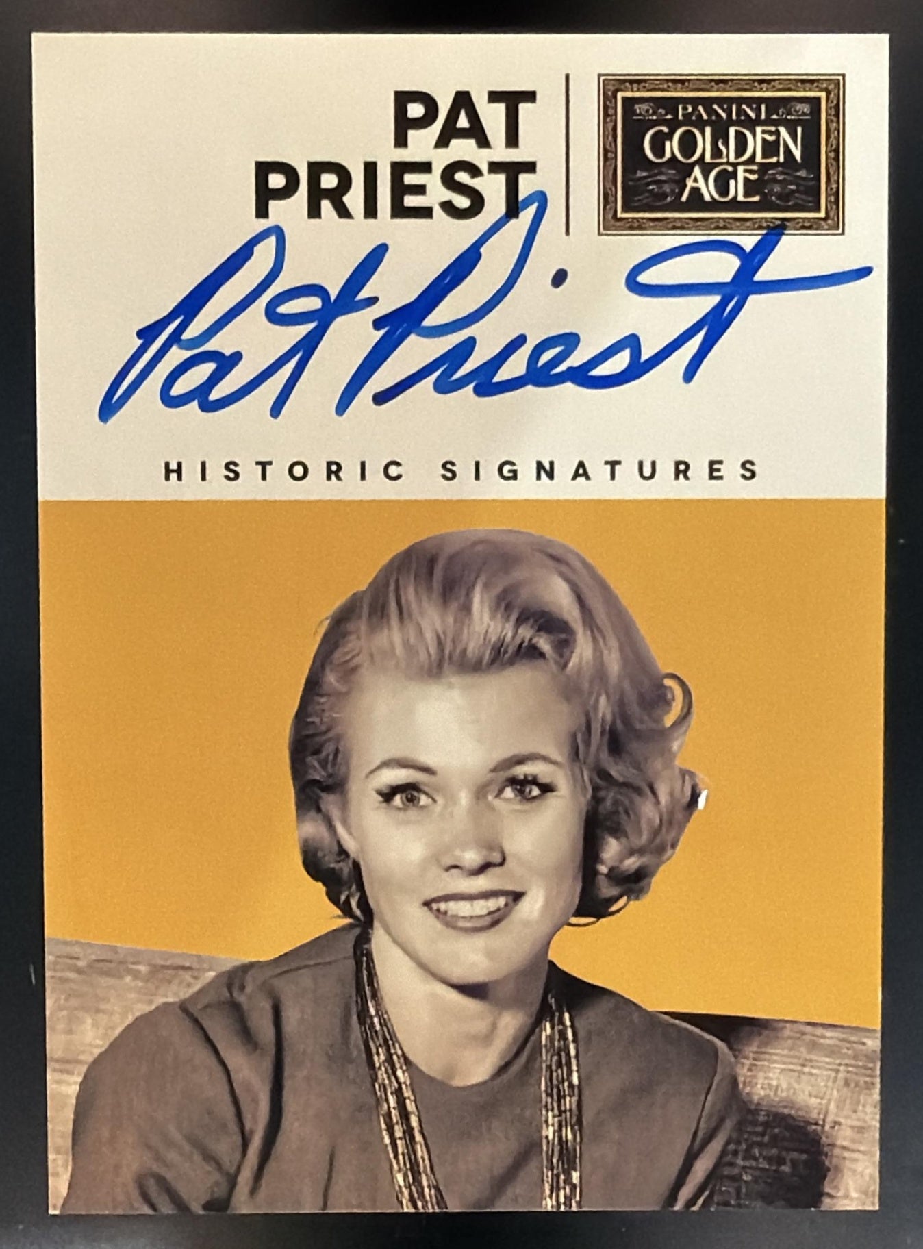 2014 Panini Golden Age Pat Priest #PPT Historic Signatures Auto — front