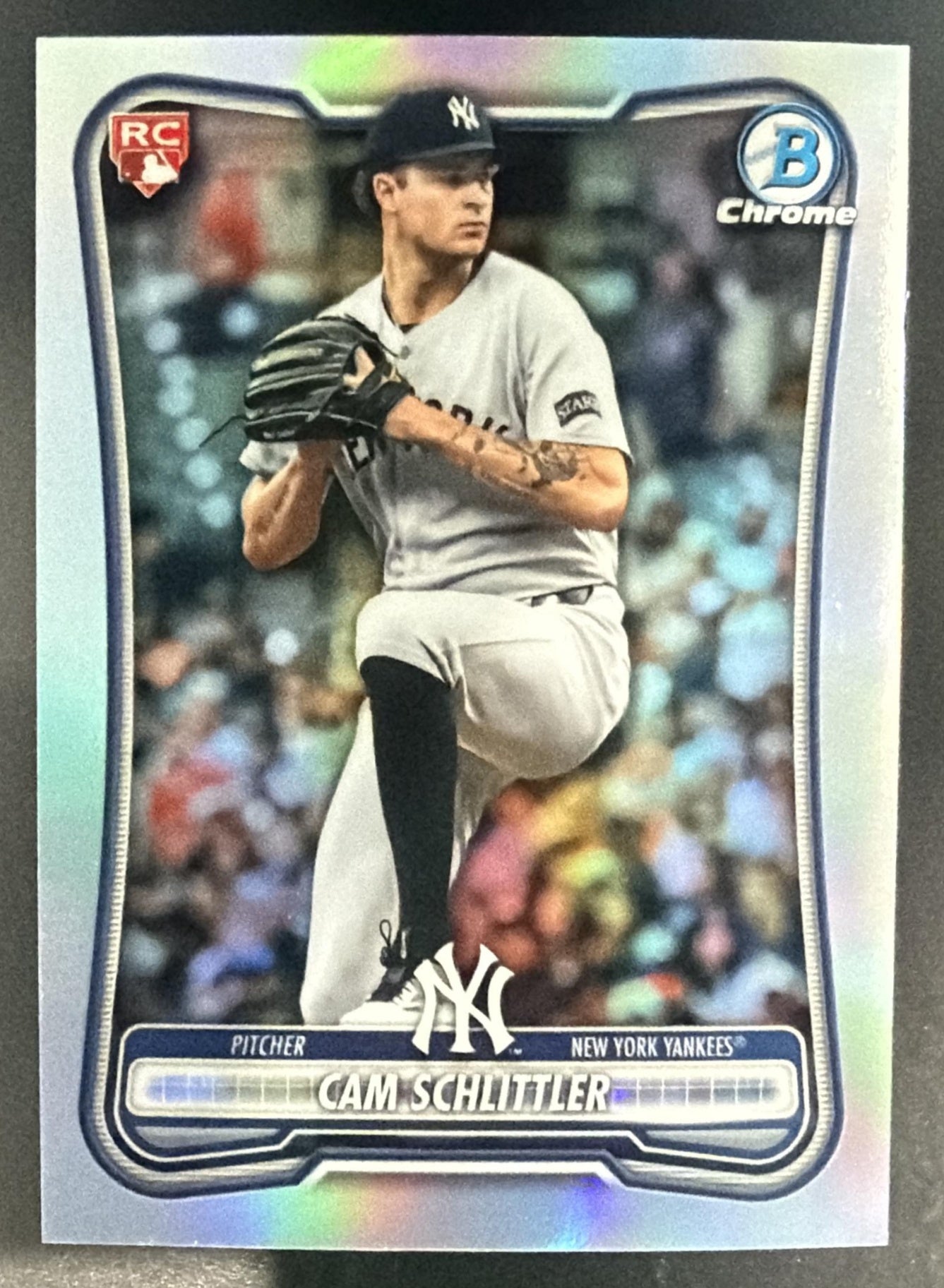 2026 Bowman Chrome Cam Schlittler #29 Red RC Variation Yankees — front