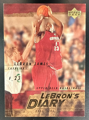 2003-04 Upper Deck LeBron James #LJ7 LeBron's Diary RC Cavaliers