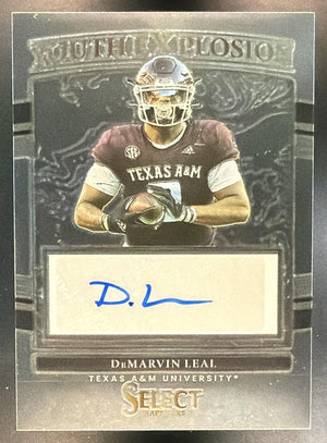 2022 Panini Select Draft Picks DeMarvin Leal Youth Explosion Signatures RC Auto