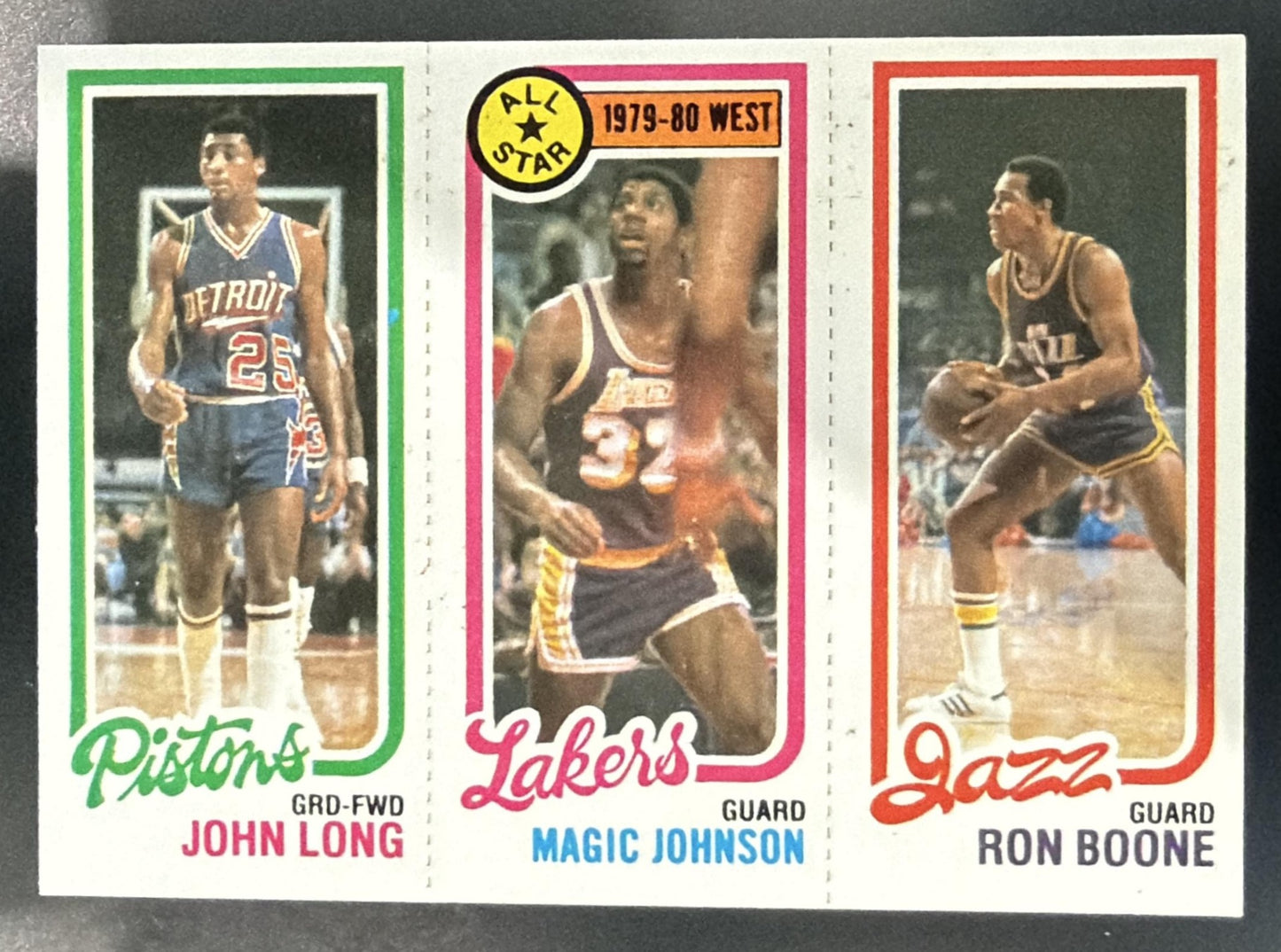 1980 Topps John Long Magic Johnson Ron Boone #18/88 237 All-Star — front