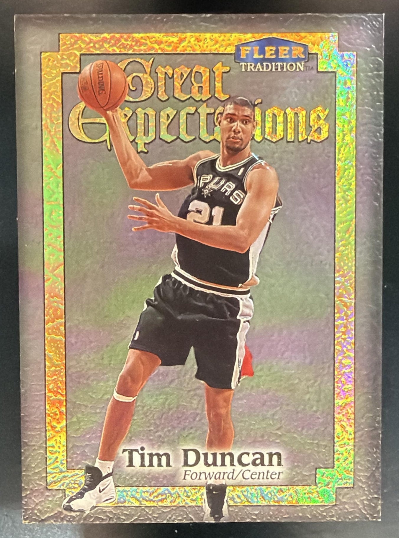 1998-99 Fleer Tradition Tim Duncan #4 GE Great Expectations Spurs — front