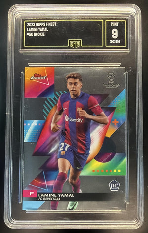 2023-24 Topps Finest UEFA Club Competitions Lamine Yamal #50 RC Barcelona
