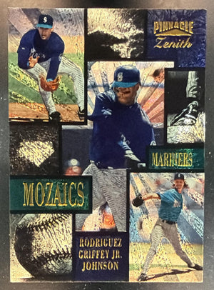 1996 Pinnacle Zenith Alex Rodriguez Ken Griffey Jr. Randy Johnson #5 Mozaics