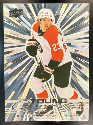 2025 Upper Deck Series 1 Karsen Dorwart #210 Outburst Silver Young Guns RC