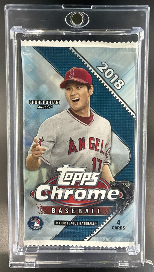 2018 Topps Chrome Baseball Sealed Pack — front