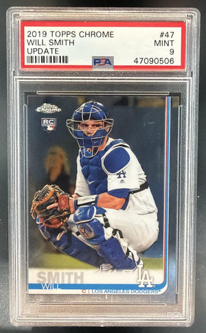 2019 Topps Chrome Update Will Smith #47 RC Dodgers PSA 9