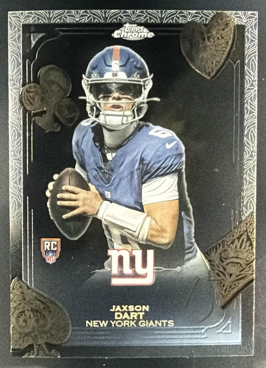 2025 Topps Chrome Jaxson Dart #F15-23 Fortune 15 RC Giants — front