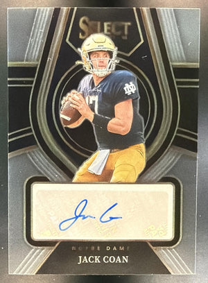 2022 Panini Select Draft Picks Jack Coan #RS-JCO Rookie Signatures RC Auto