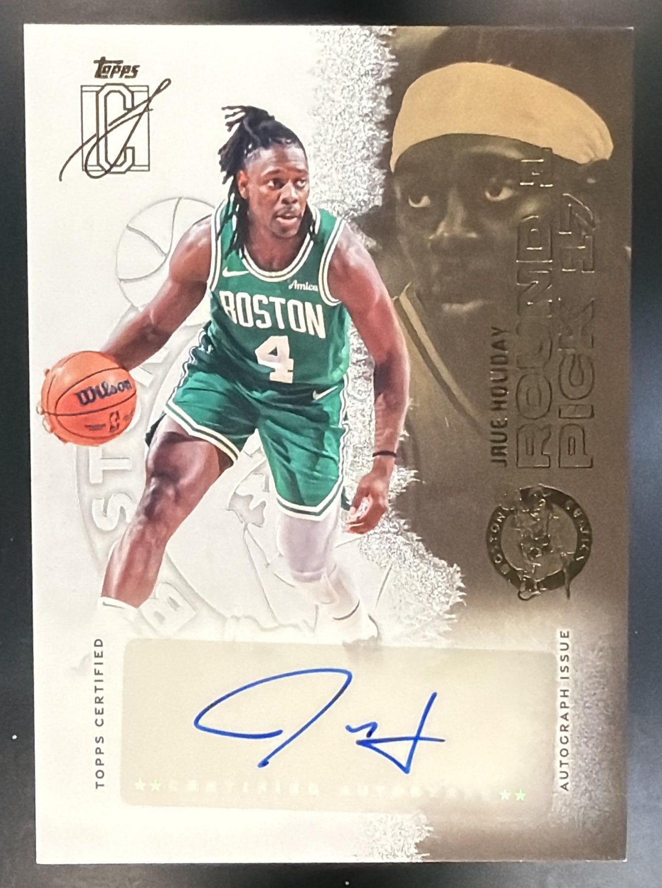 2025-26 Topps Signature Class Jrue Holiday #VCA-JH Veteran Auto Celtics — front