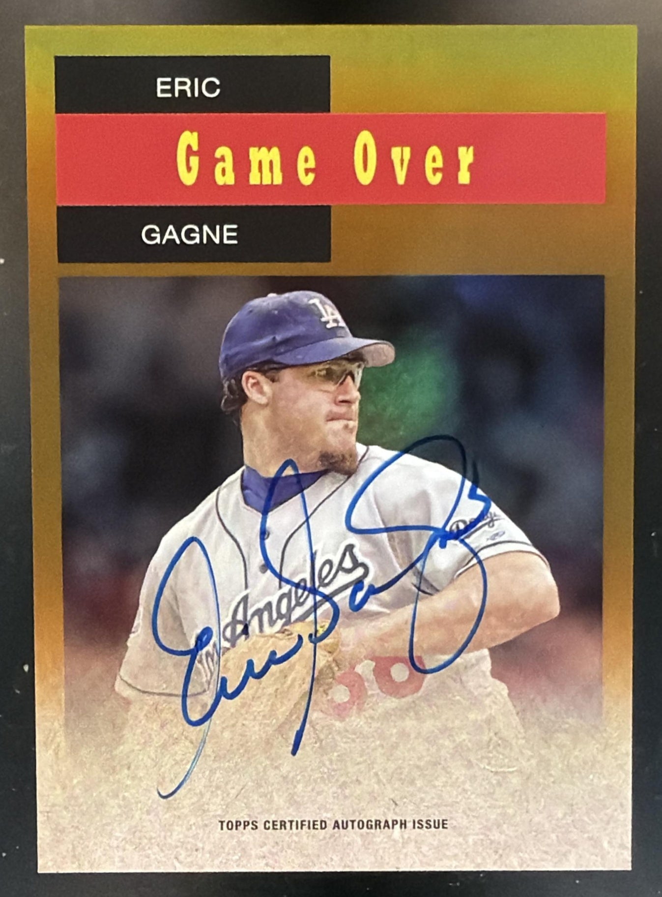 2024 Topps Archives Eric Gagne #58WA-EG 1958 TV Westerns Auto Gold Foilboard /50 — front