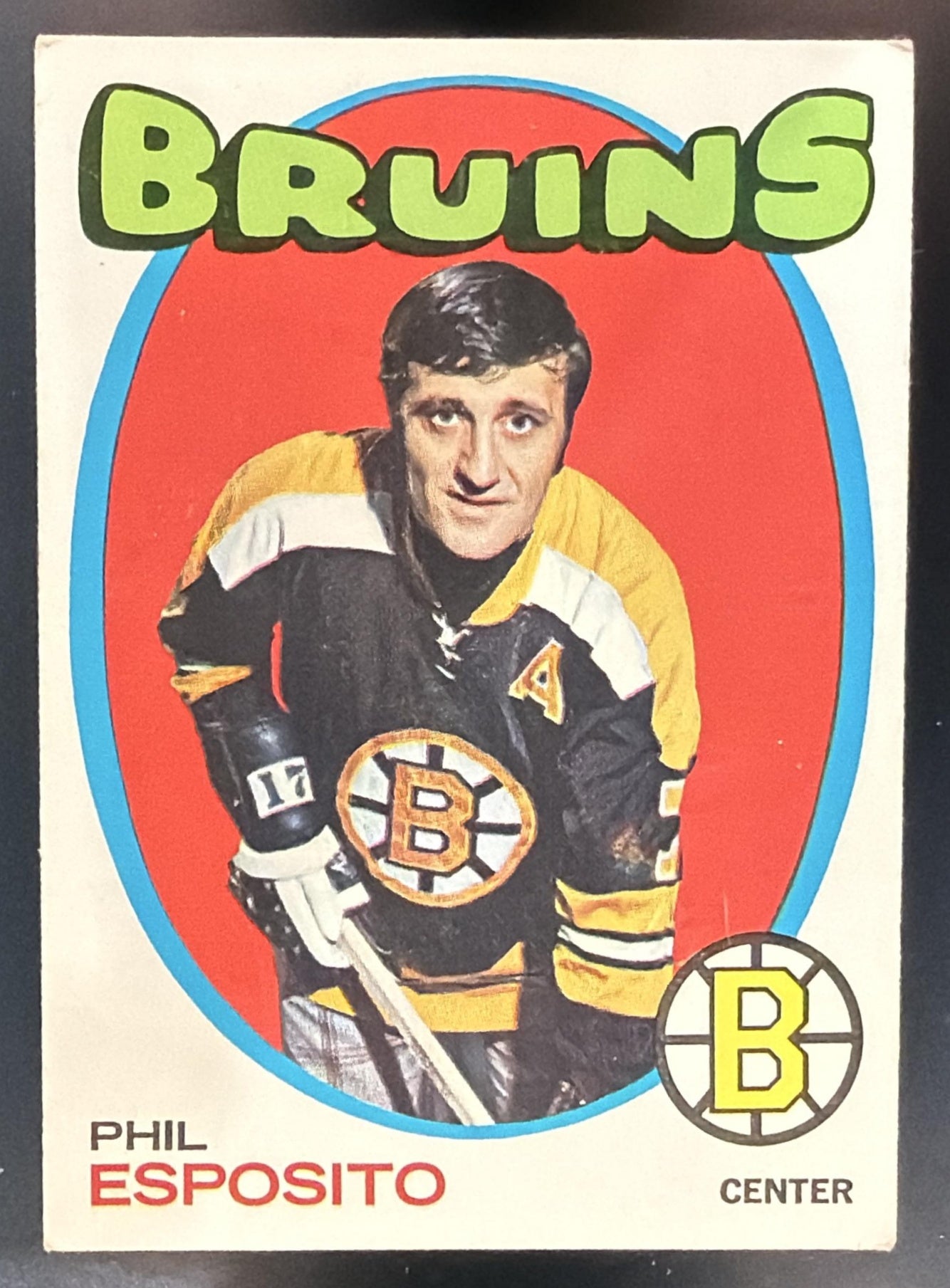 1971-72 Topps Phil Esposito #20 Bruins — front