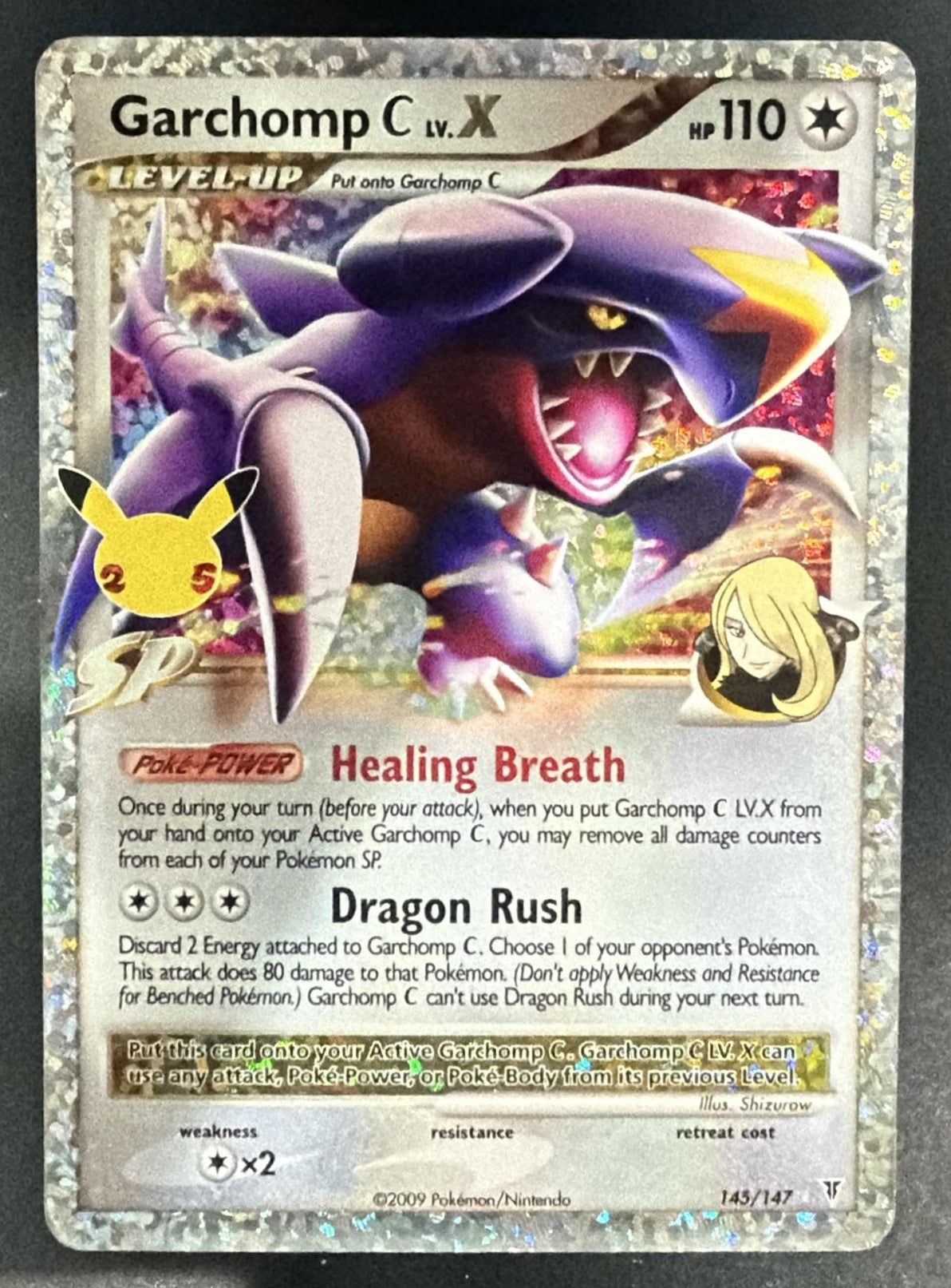 2021 Pokemon Sword Shield Celebrations Garchomp LV.X #145/147 Classic Collection — front