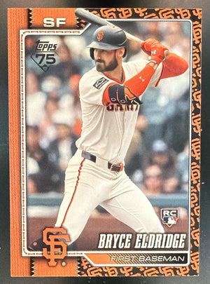 2026 Topps Series 2 Bryce Eldridge #406 Team Color Border Variation RC Giants