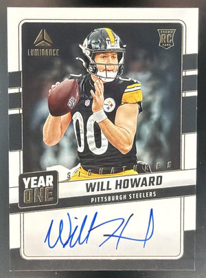 2025 Panini Luminance Will Howard #YOS-WHD Year One Auto RC Steelers