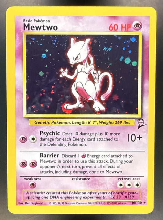 2000 Pokemon Set 2 Mewtwo #10/130 Holo — front