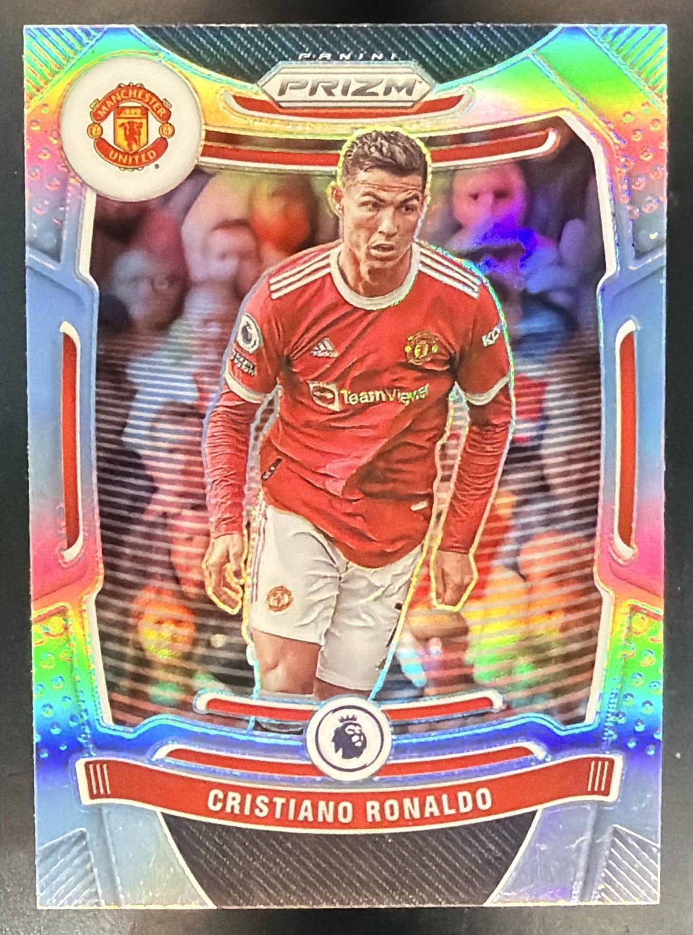 2021 Panini Prizm Premier League Cristiano Ronaldo #283 Prizms Silver Man U — front