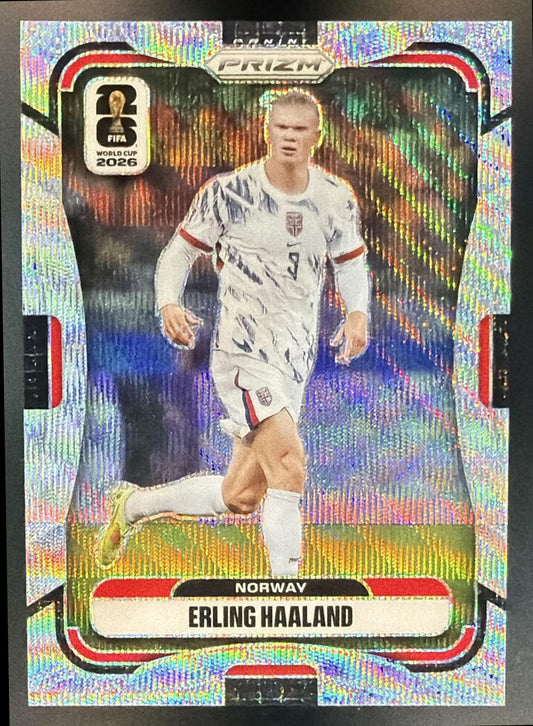 2026 Panini Prizm World Cup Erling Haaland #333 Wave Norway — front