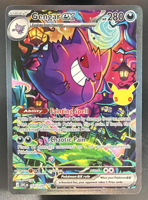 2026 Pokemon 30th Celebration Gengar ex #154/128 Special Illustration Rare