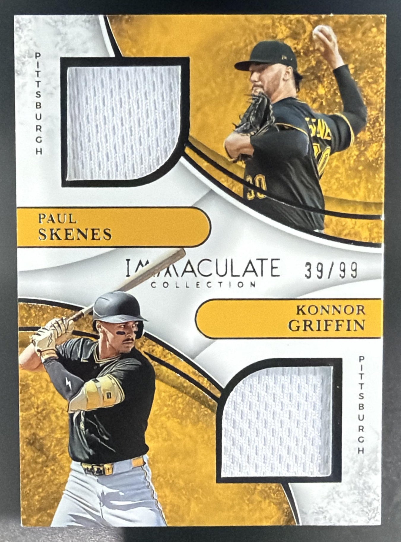 2026 Panini Immaculate Collection Paul Skenes Konnor Griffin Dual MEM /99 RC — front