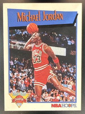 1991-92 Hoops Michael Jordan #IV Slam Dunk Bulls
