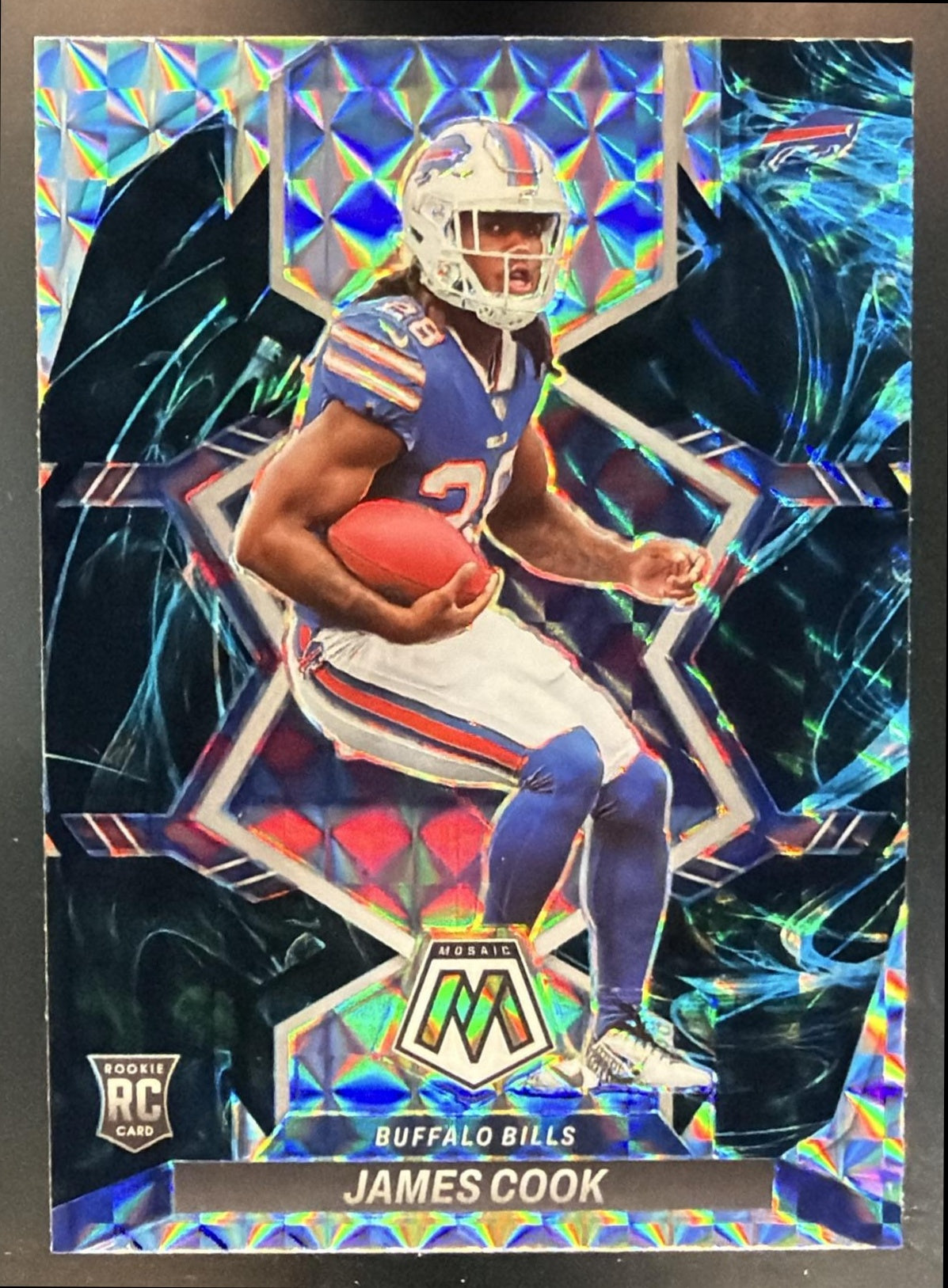 2022 Panini Mosaic James Cook #309 Mosaic Genesis RC Bills — front