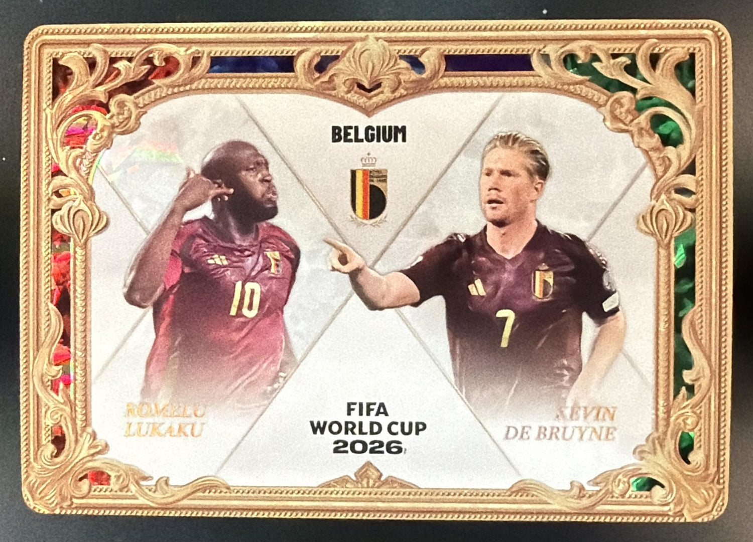 2026 Panini World Cup Kevin De Bruyne Romelu Lukaku Dual — front