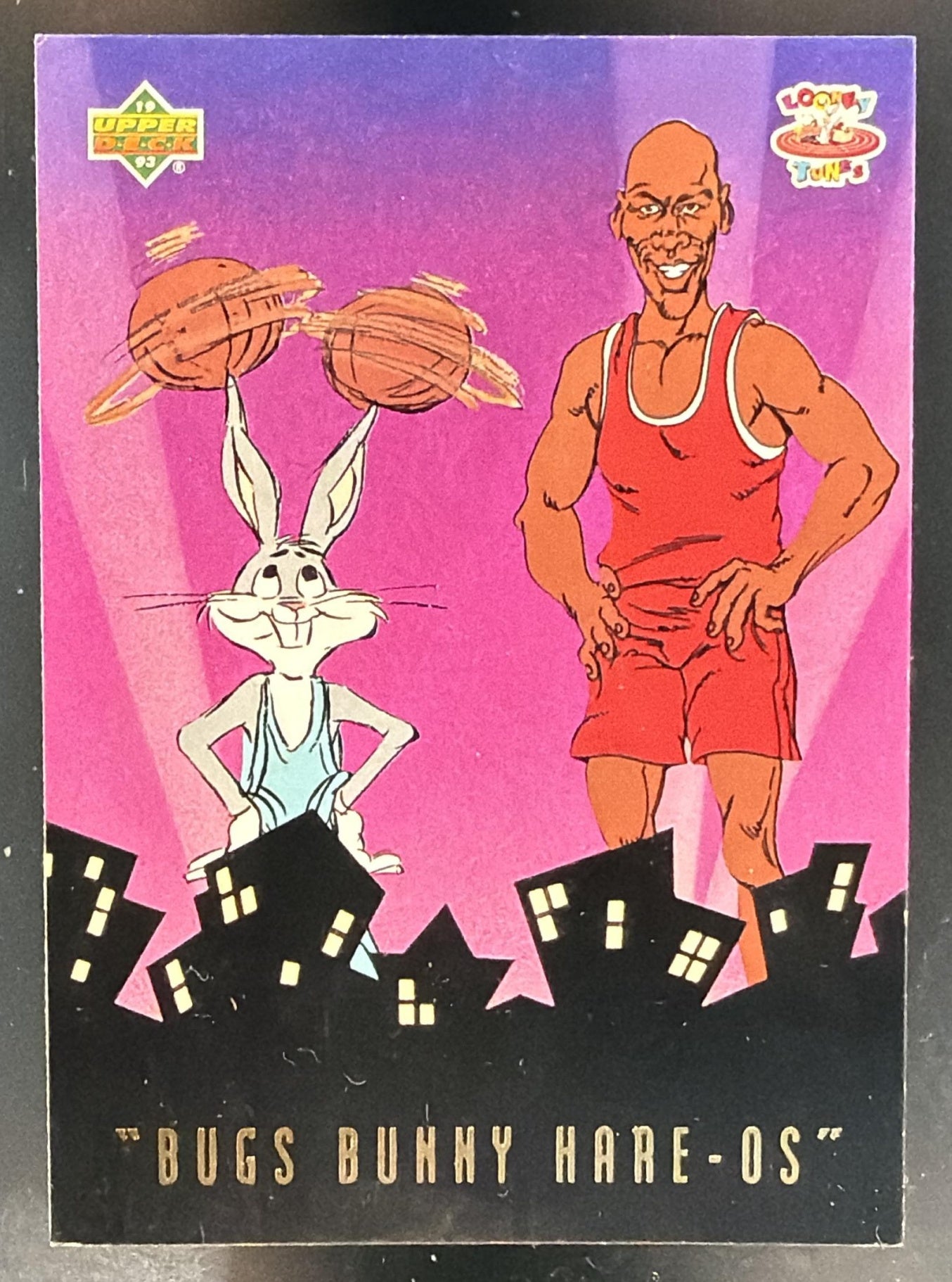 1993 Upper Deck Adventures in Toon World Michael Jordan #BBH3 Bugs Bunny Hare Os — front