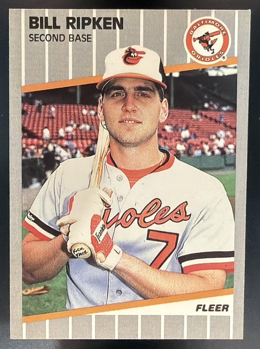 1989 Fleer Bill Ripken #616 FF Knob Orioles — front