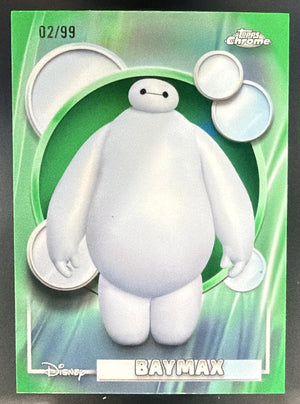 2026 Topps Chrome Disney Baymax #143 Green Wave Refractor 2/99 Big Hero 6