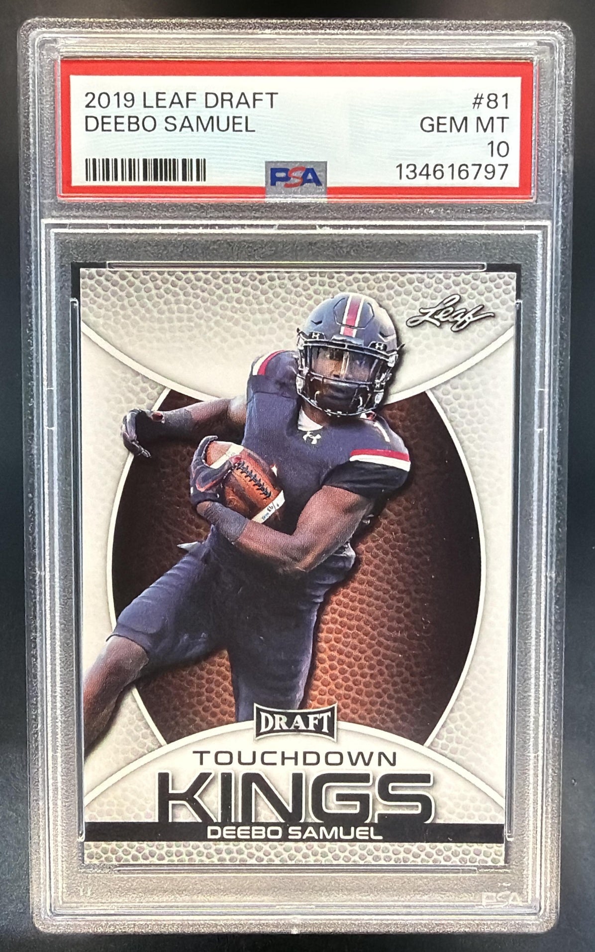 2019 Leaf Draft Deebo Samuel #81 RC Gamecocks PSA 10 — front